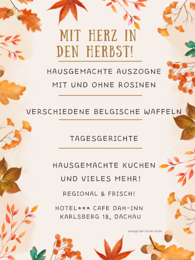 Mit Herz in den Herbst im Hotel DAH-Inn